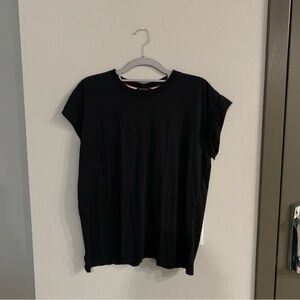 AYR Black Pima Cotton T Shirt